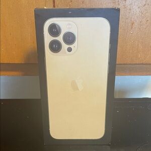 Apple iPhone in Elegant Gold (empty box) for 13 pro max